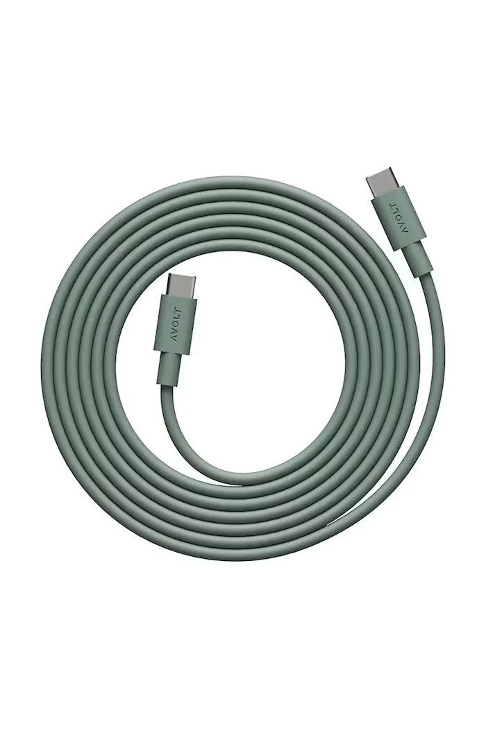Avolt Usb кабел за зареждане Cable 1 / USB-C to USB-C / 2 m в зелено