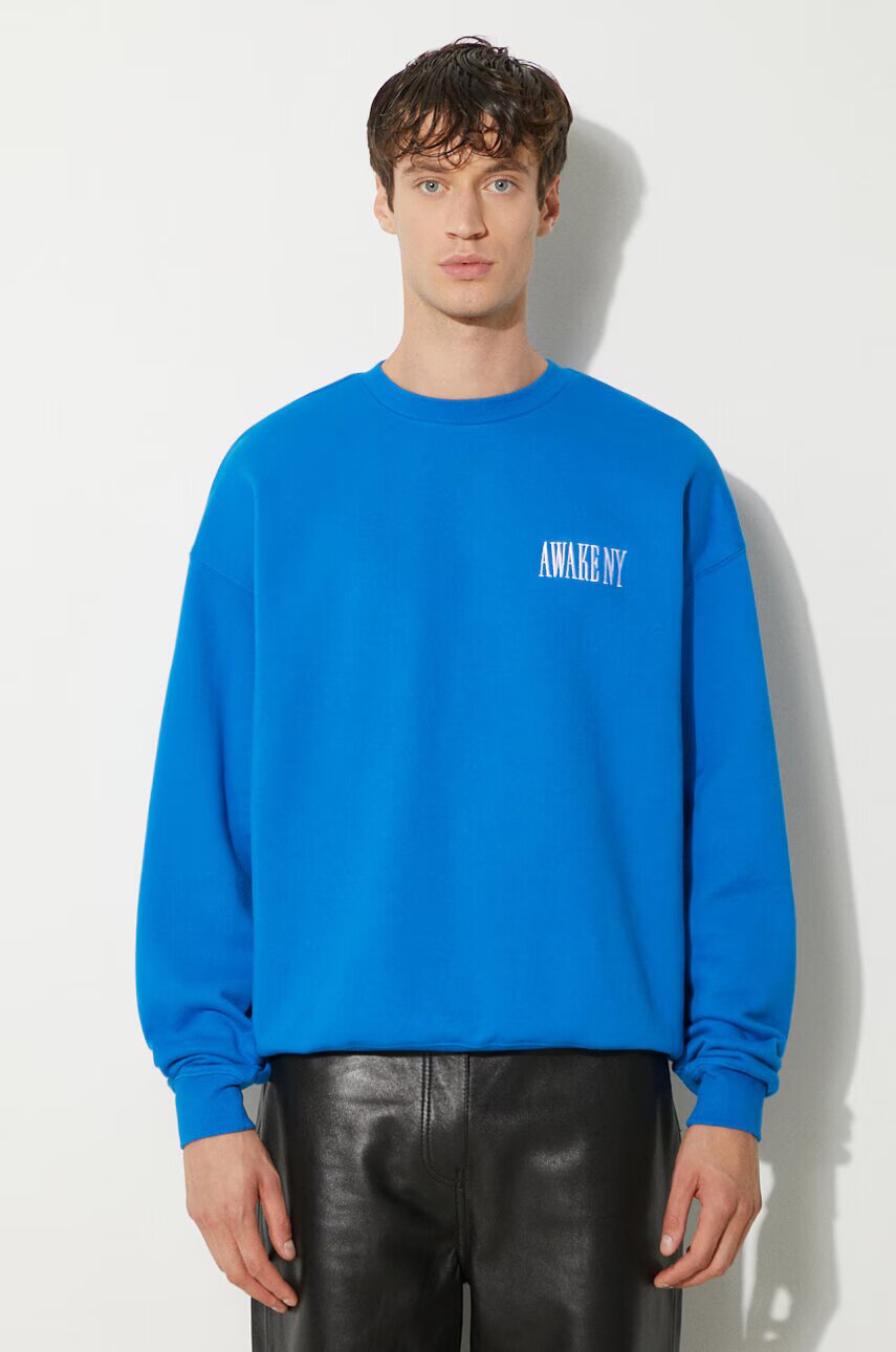 Awake NY Памучен суичър Awake Crewneck