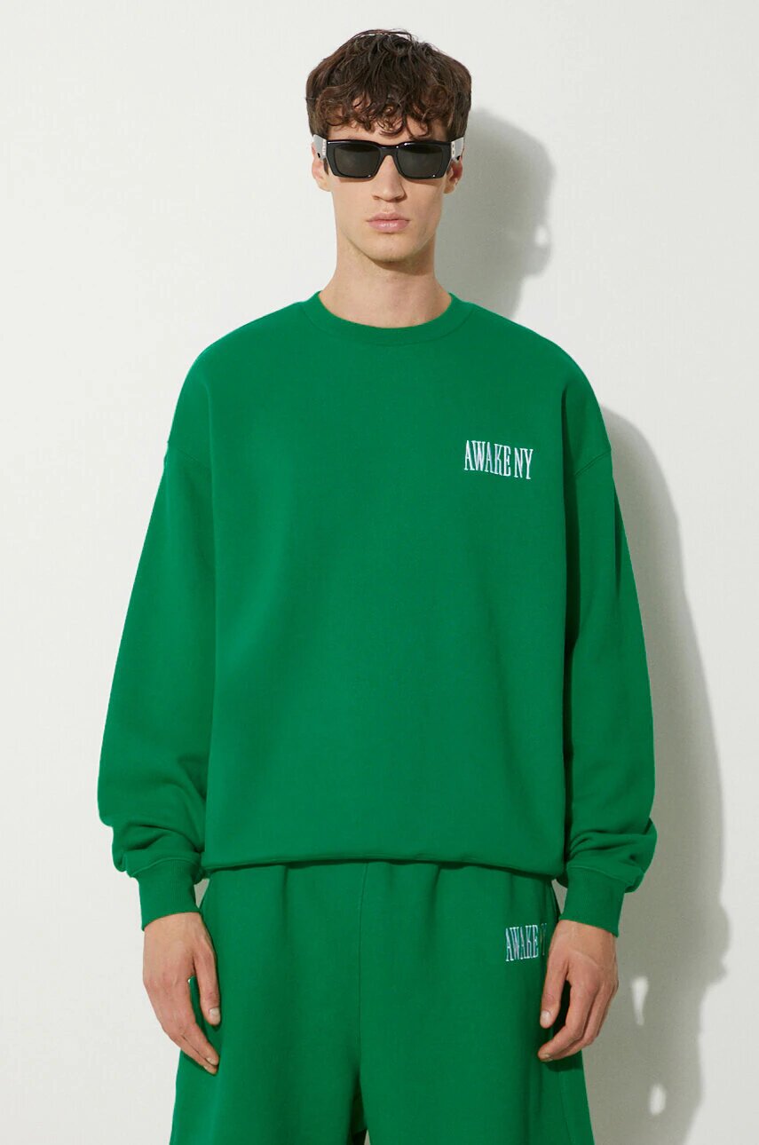 Awake NY Памучен суичър Awake Crewneck