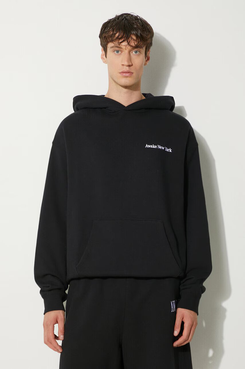 Awake NY Памучен суичър Serif Hoodie