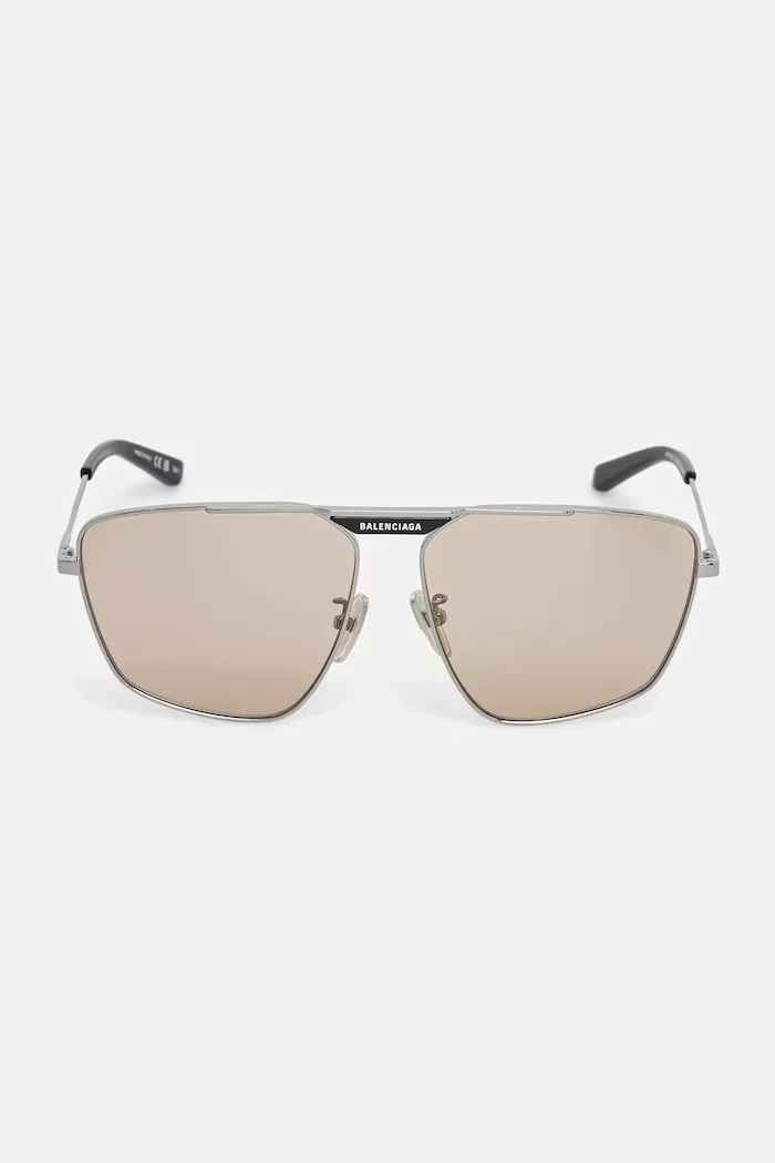 Balenciaga Слънчеви очила мъжки в сребристо BB0246SA