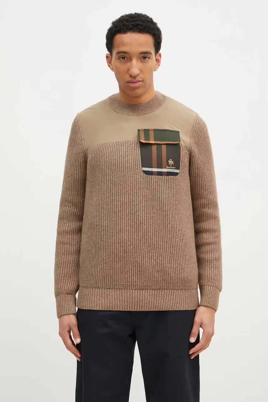 Baracuta Вълнен пуловер Barbour x Baracut Miller Knit