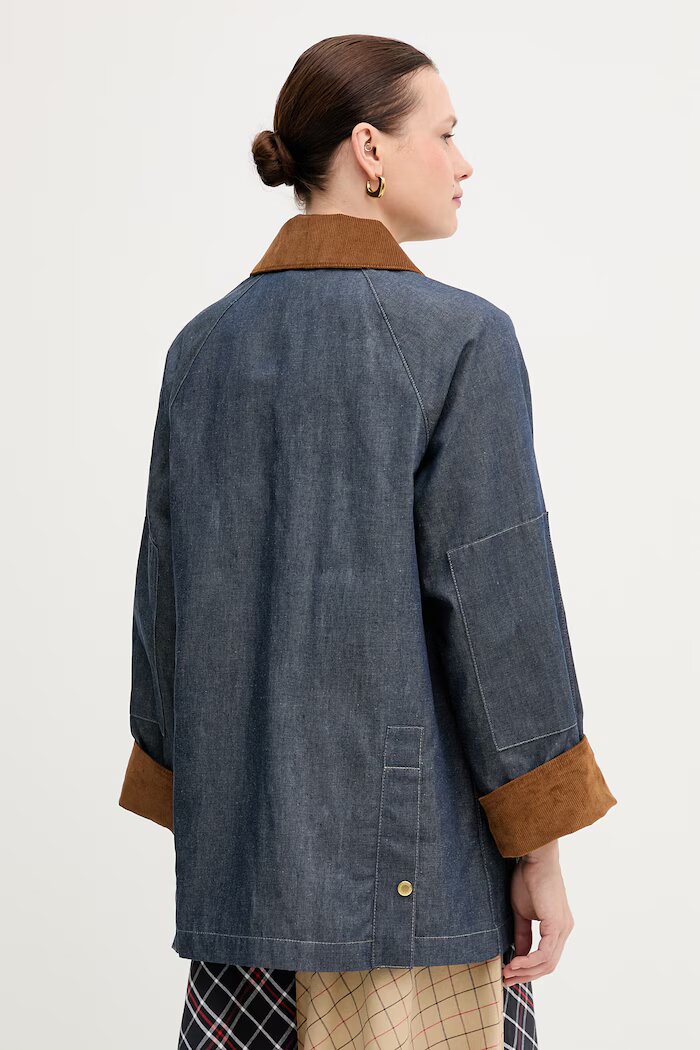 Barbour Дънково яке Asker в тъмносиньо преходен модел LCA0394