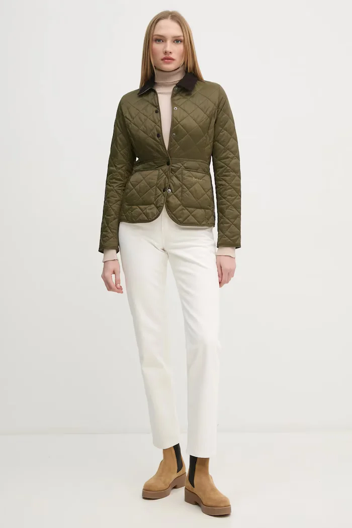 Barbour капитонирано яке дамско Deveron Quilt зелено LQU1012