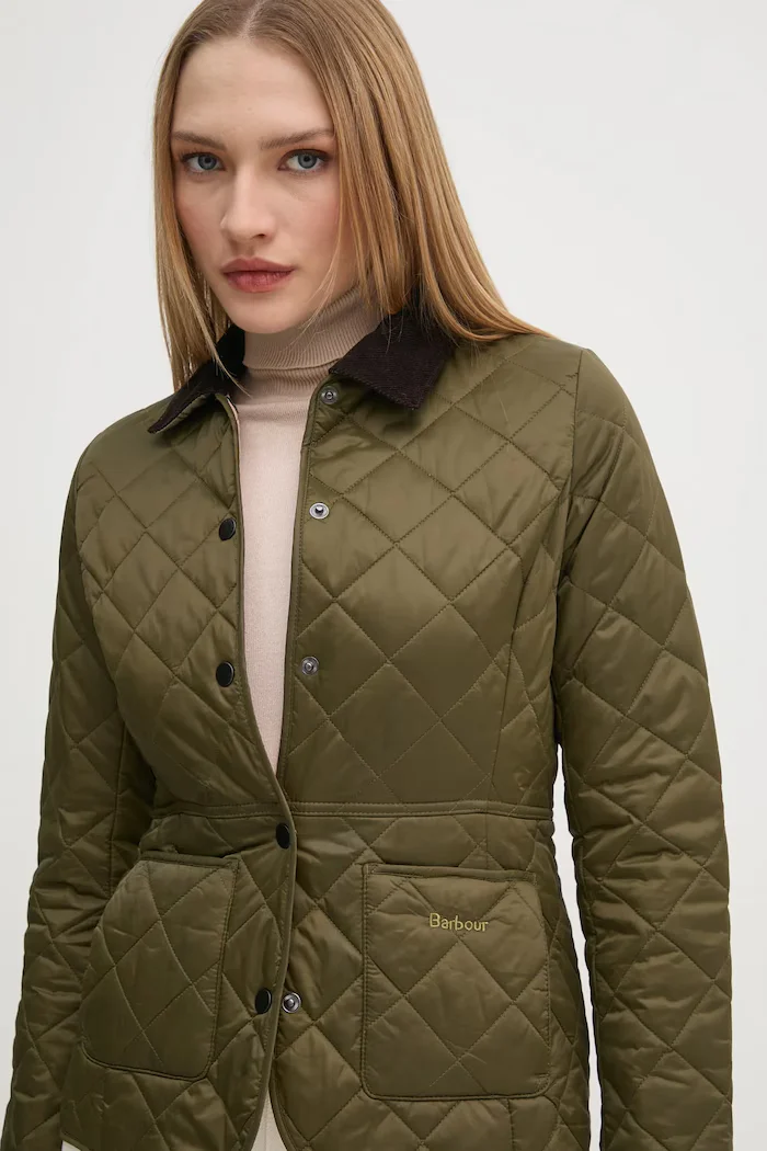 Barbour капитонирано яке дамско Deveron Quilt зелено LQU1012