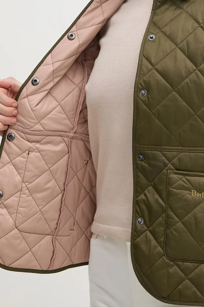 Barbour капитонирано яке дамско Deveron Quilt зелено LQU1012