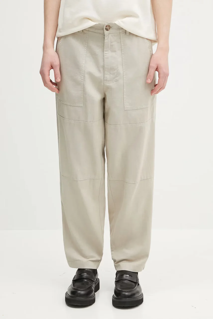 Barbour Ленен панталон Natural Linen Blend Trouser