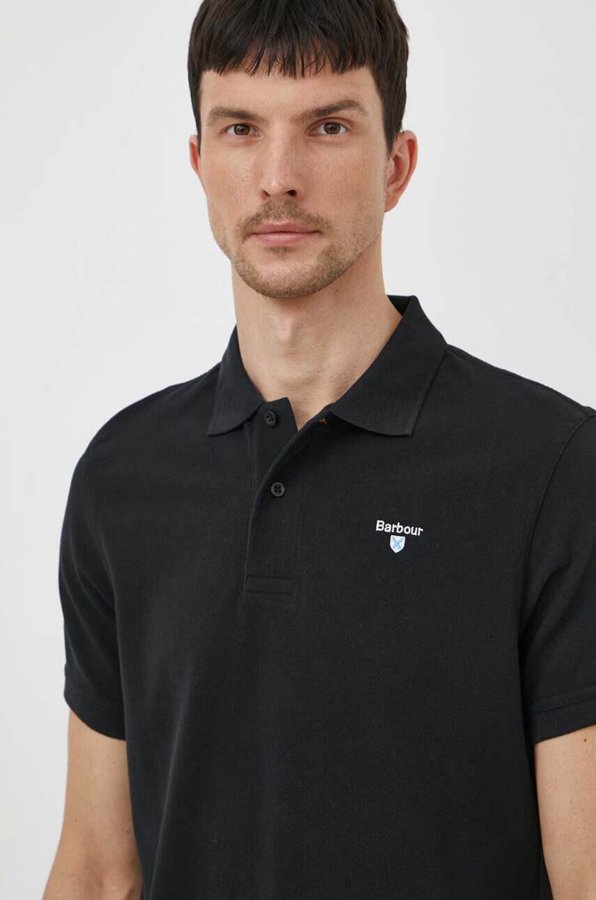Barbour Памучна тениска с яка