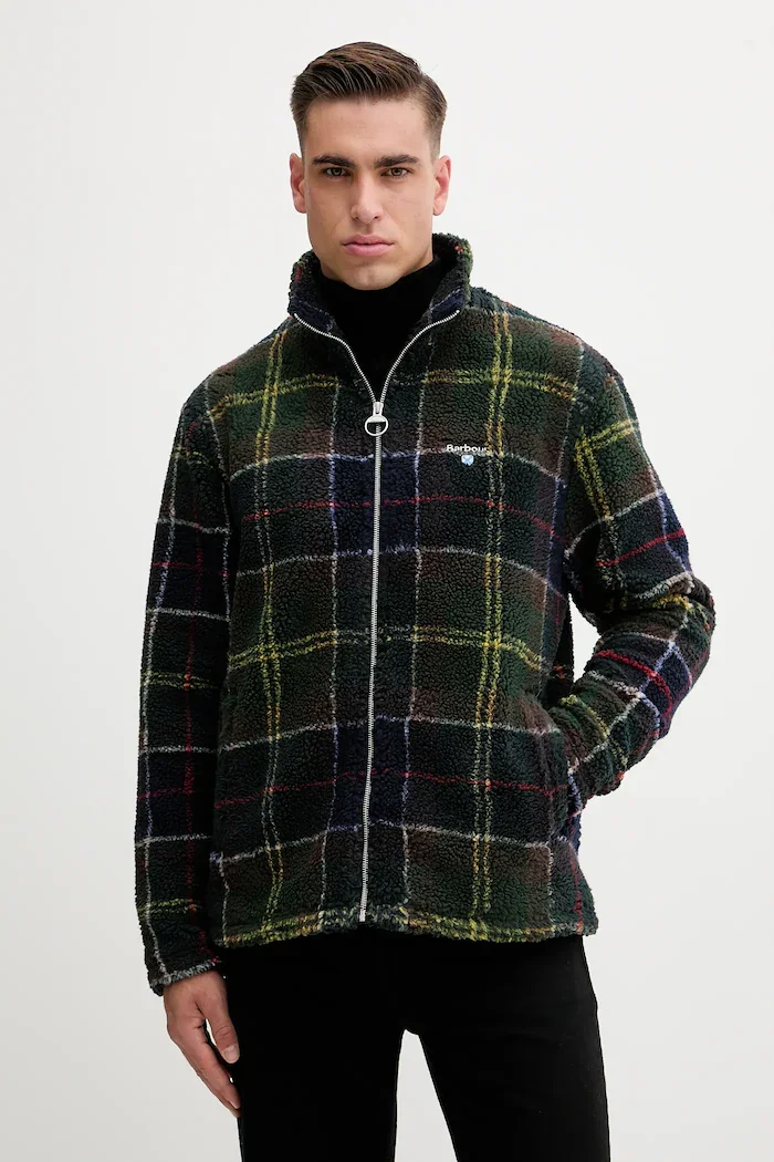 Barbour поларен суичър мъжки зелен MFL0187