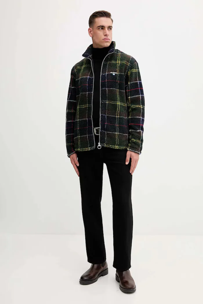 Barbour поларен суичър мъжки зелен MFL0187