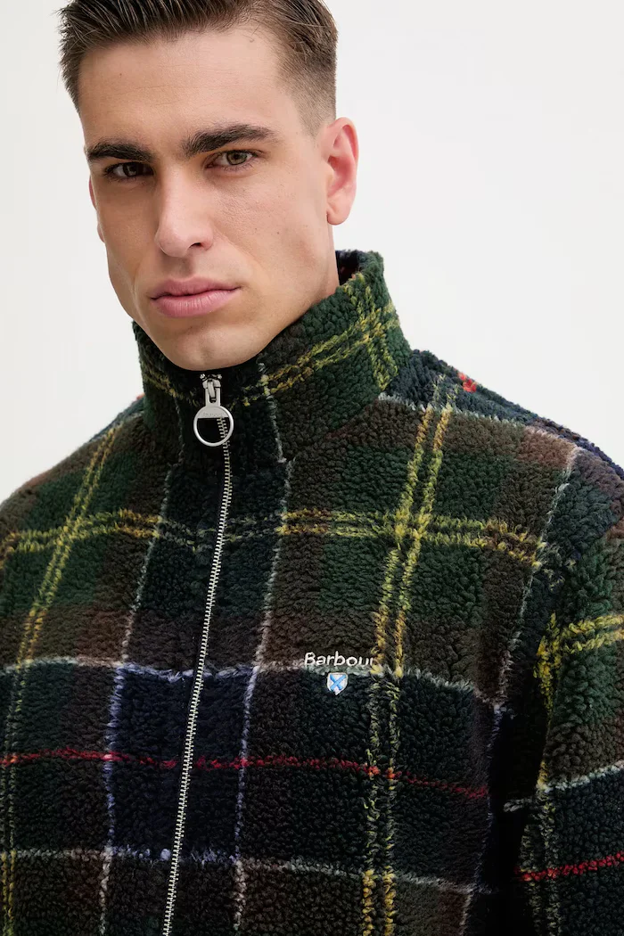 Barbour поларен суичър мъжки зелен MFL0187