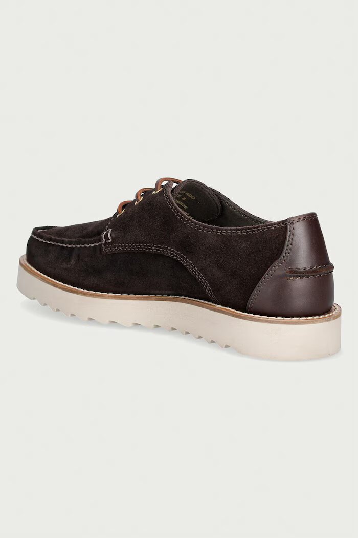 Barbour половинки обувки мъжки от велур Aydon кафяви MFO0823BR35