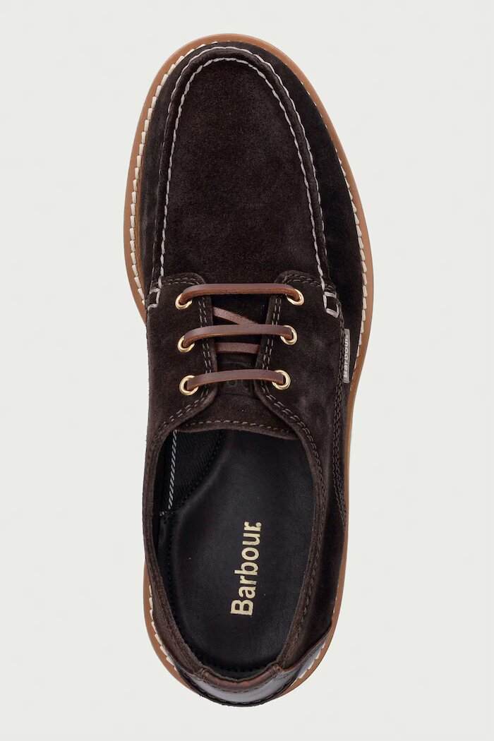Barbour половинки обувки мъжки от велур Aydon кафяви MFO0823BR35