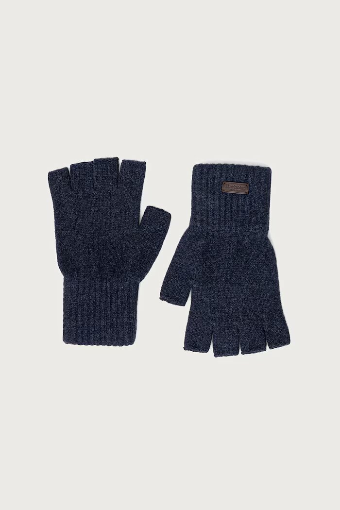Barbour ръкавици без пръсти мъжки от вълна тъмносини MGL0155