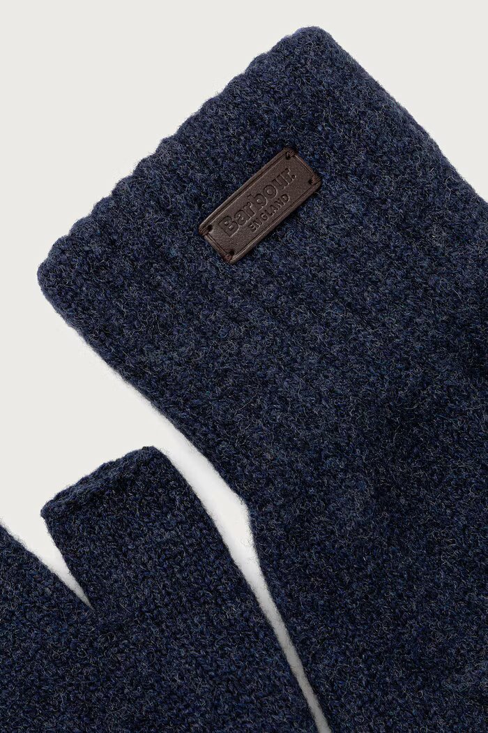 Barbour ръкавици без пръсти мъжки от вълна тъмносини MGL0155