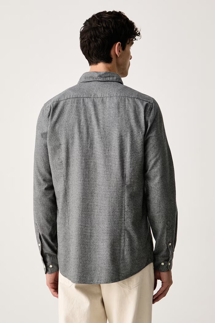 Barbour риза мъжка от памук Turner сива MSH5367