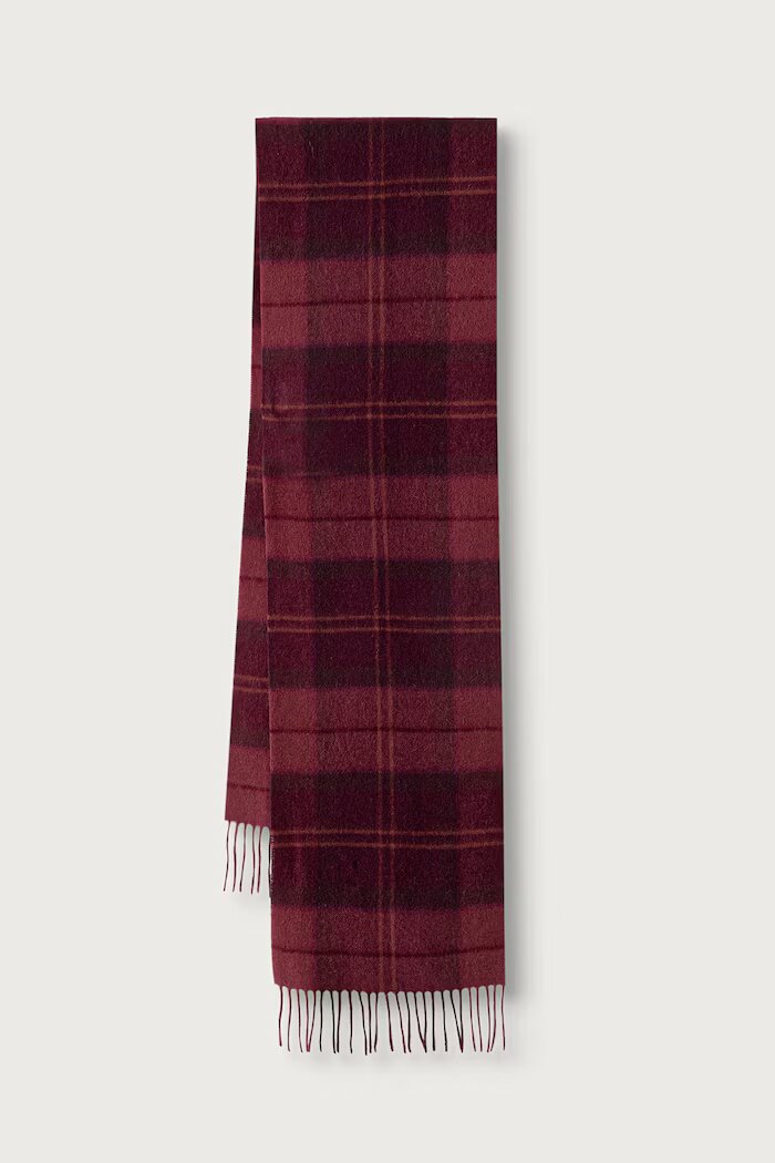 Barbour шал от вълна бордо USC0405