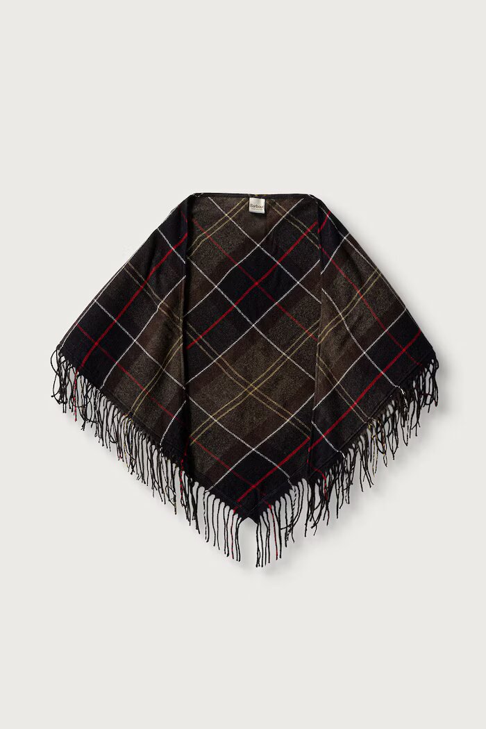 Barbour шал тип кърпа дамски зелен LSC0499