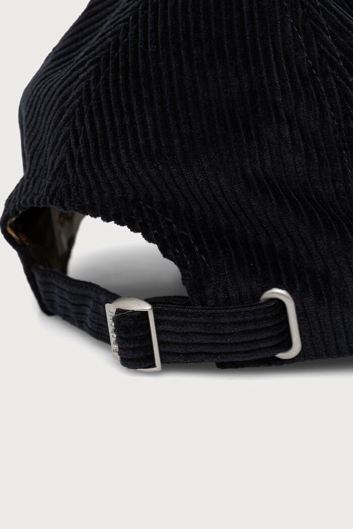 Barbour шапка с козирка дамска от памук тъмносиня LHA0653