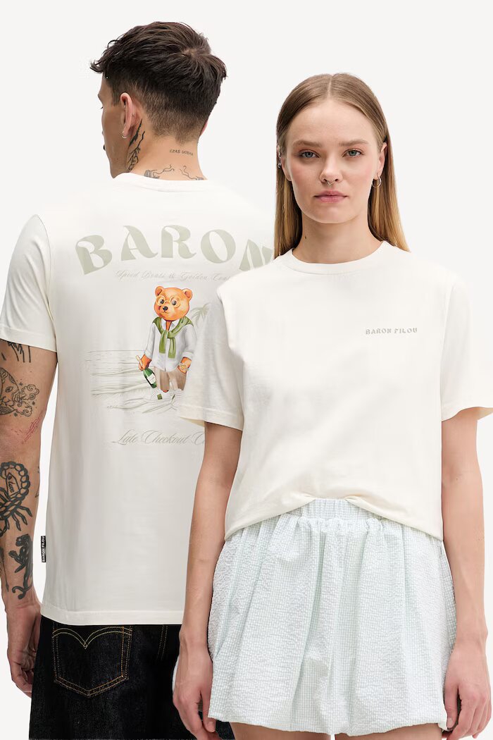 baron filou тениска от памук Filou CXL. BARON бежова 000014961