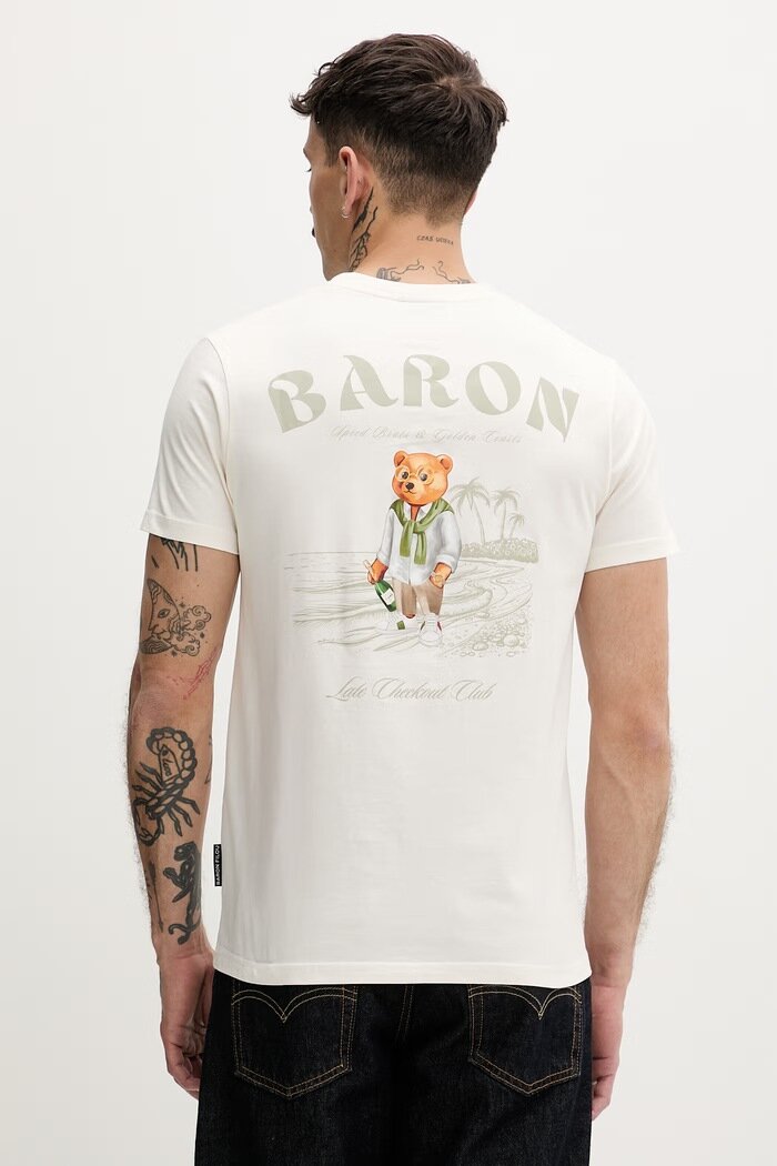 baron filou тениска от памук Filou CXL. BARON бежова 000014961
