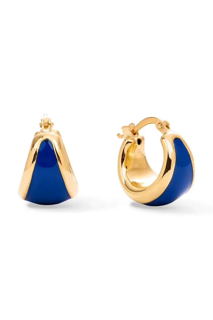 berries обици дамски от позлатено сребро Viva Blueberry Earrings KE009G