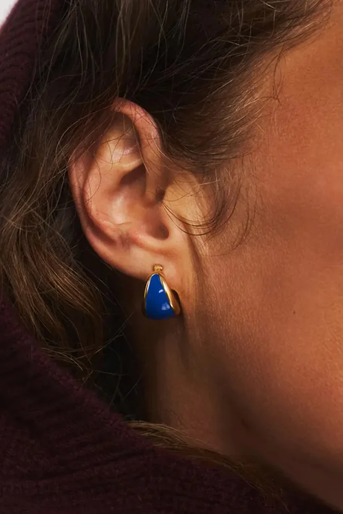 berries обици дамски от позлатено сребро Viva Blueberry Earrings KE009G