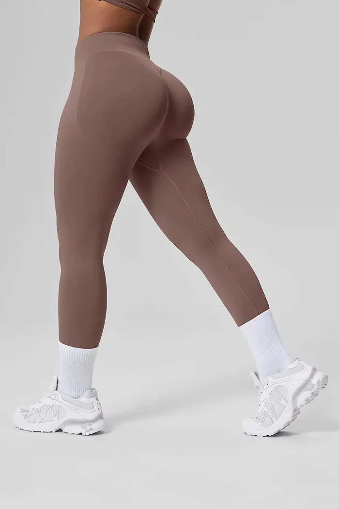 betterme клин за йога дамски Ultrasculpt кафяв с висока талия LEG00040