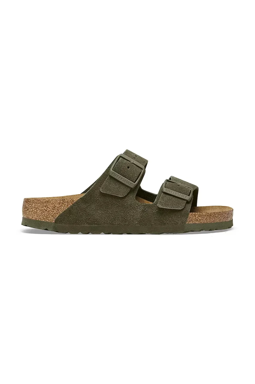 Birkenstock Велурени чехли Arizona