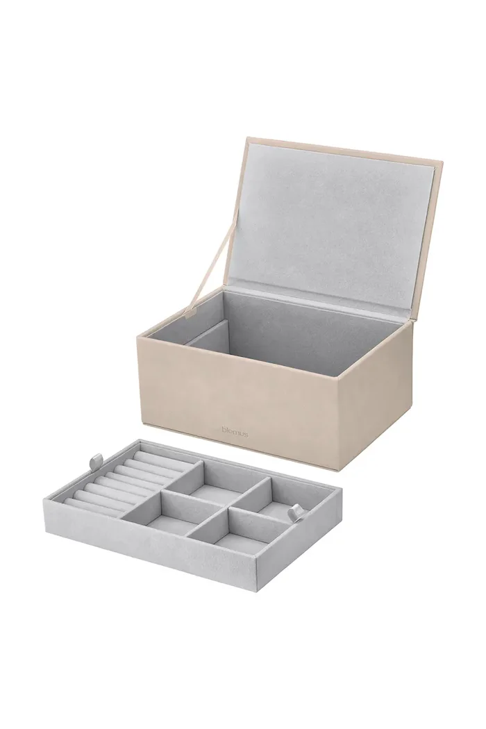 Blomus Кутия за бижута Sahla 9 x 22 x 2 cm в бежово