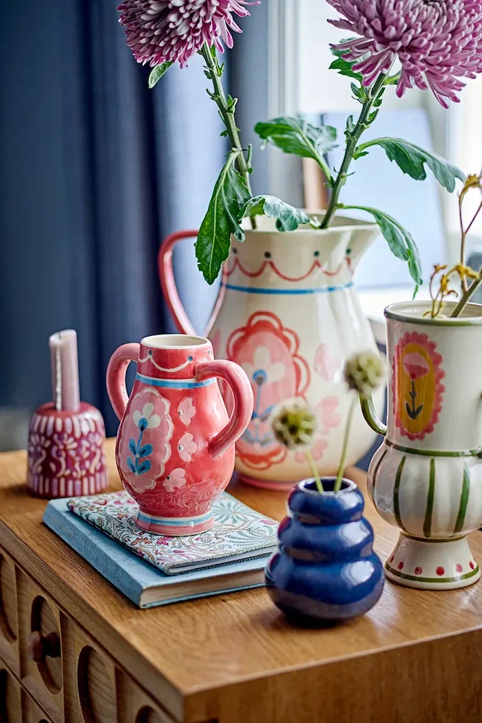 Bloomingville Ваза Декоративна от каменинови изделия 9 x 21 x 14 cm