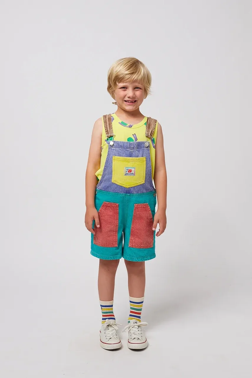 Bobo Choses Детски дънков гащеризон Smiling
