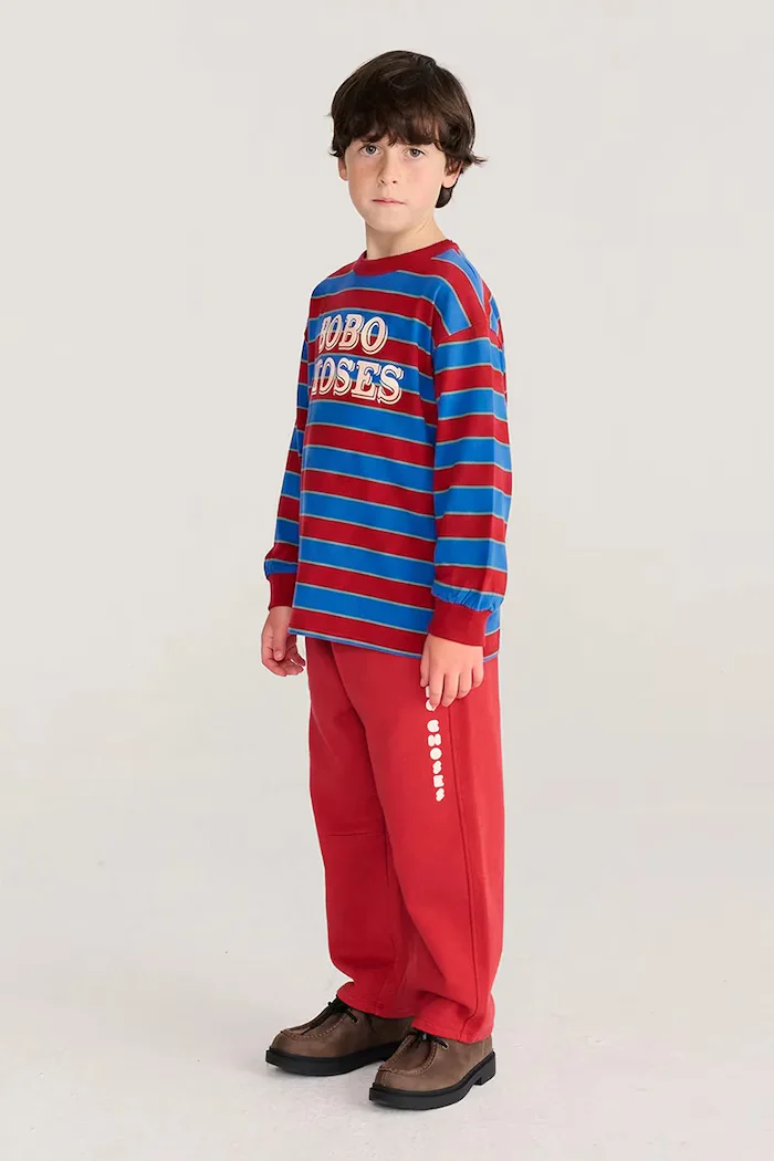 Bobo Choses тениска за деца от памук синя B226AC110