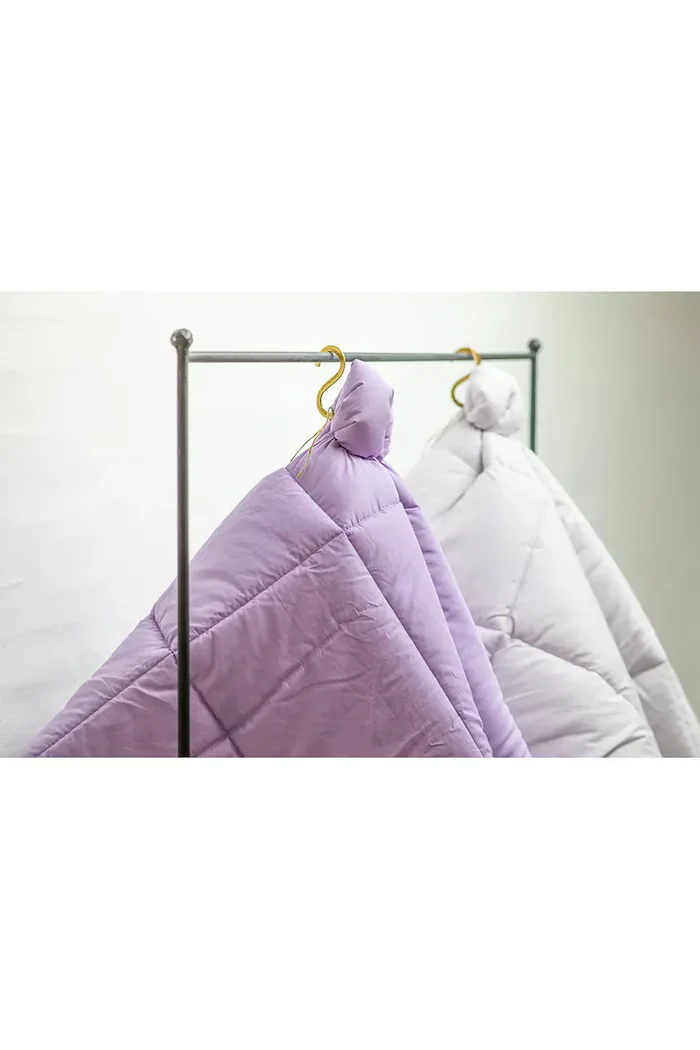 bongusta Памучно покривало Puffy 150 x 200 cm в сиво