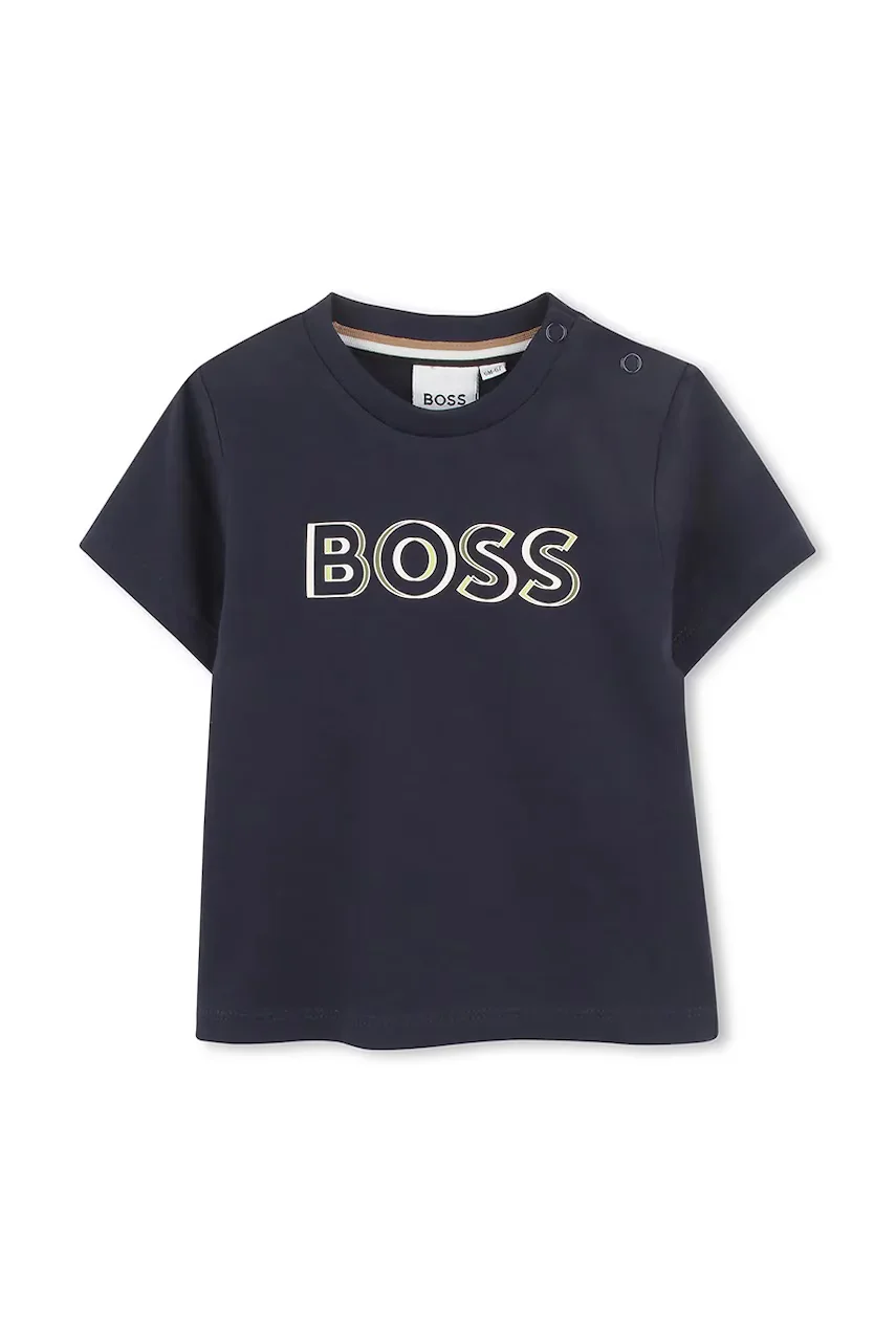 BOSS Бебешка памучна тениска