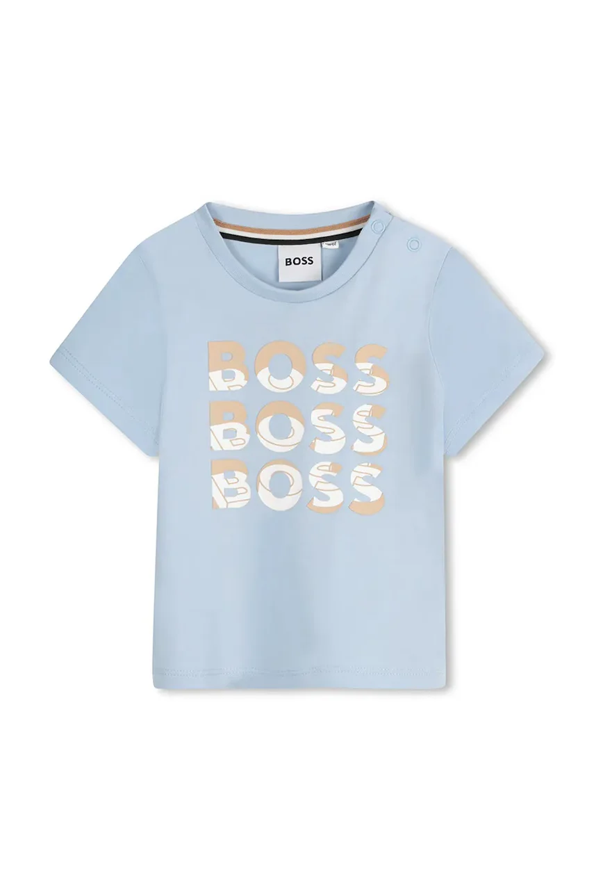 BOSS Бебешка памучна тениска