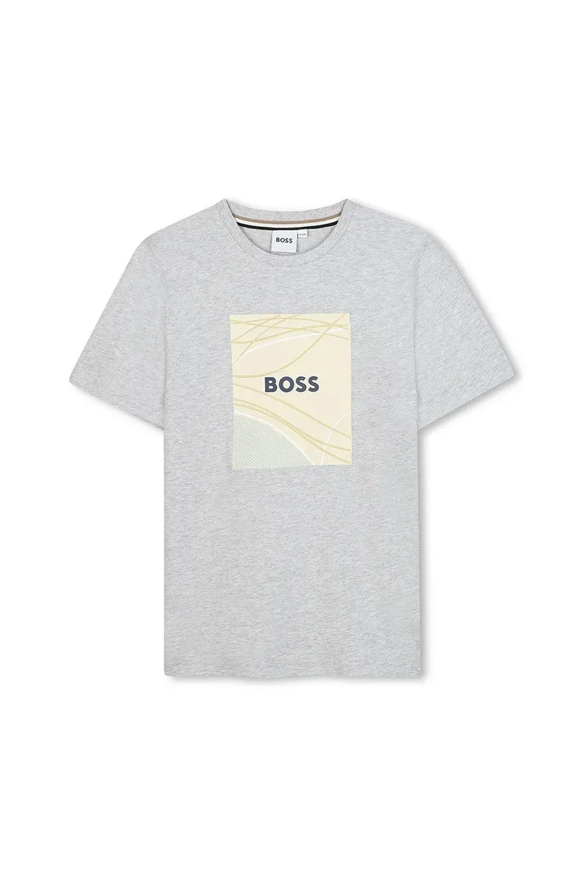 BOSS Бебешка памучна тениска