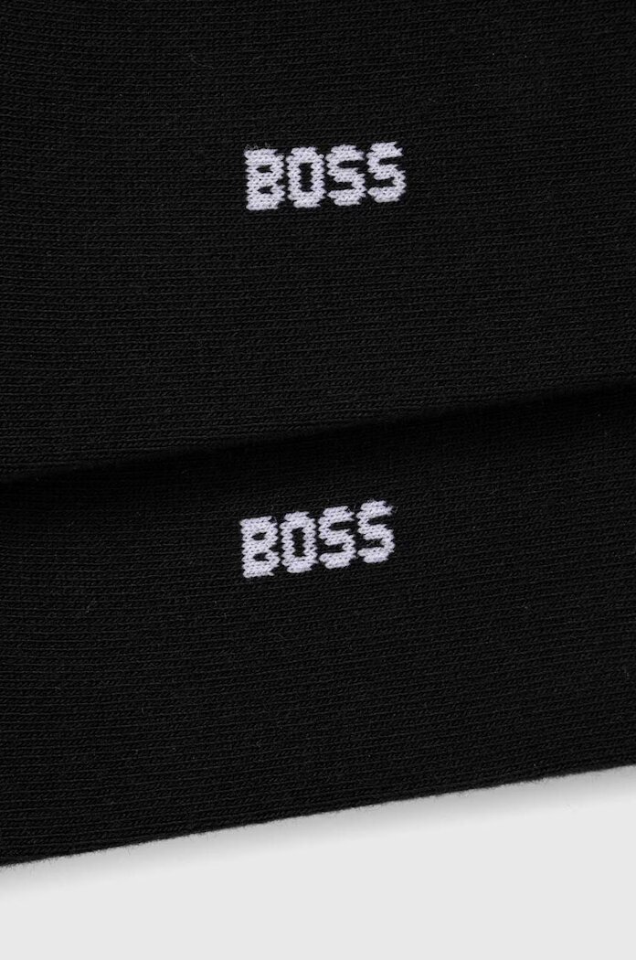 BOSS чорапи мъжки 2P AS Uni stripe CC 2 броя черни 50491192