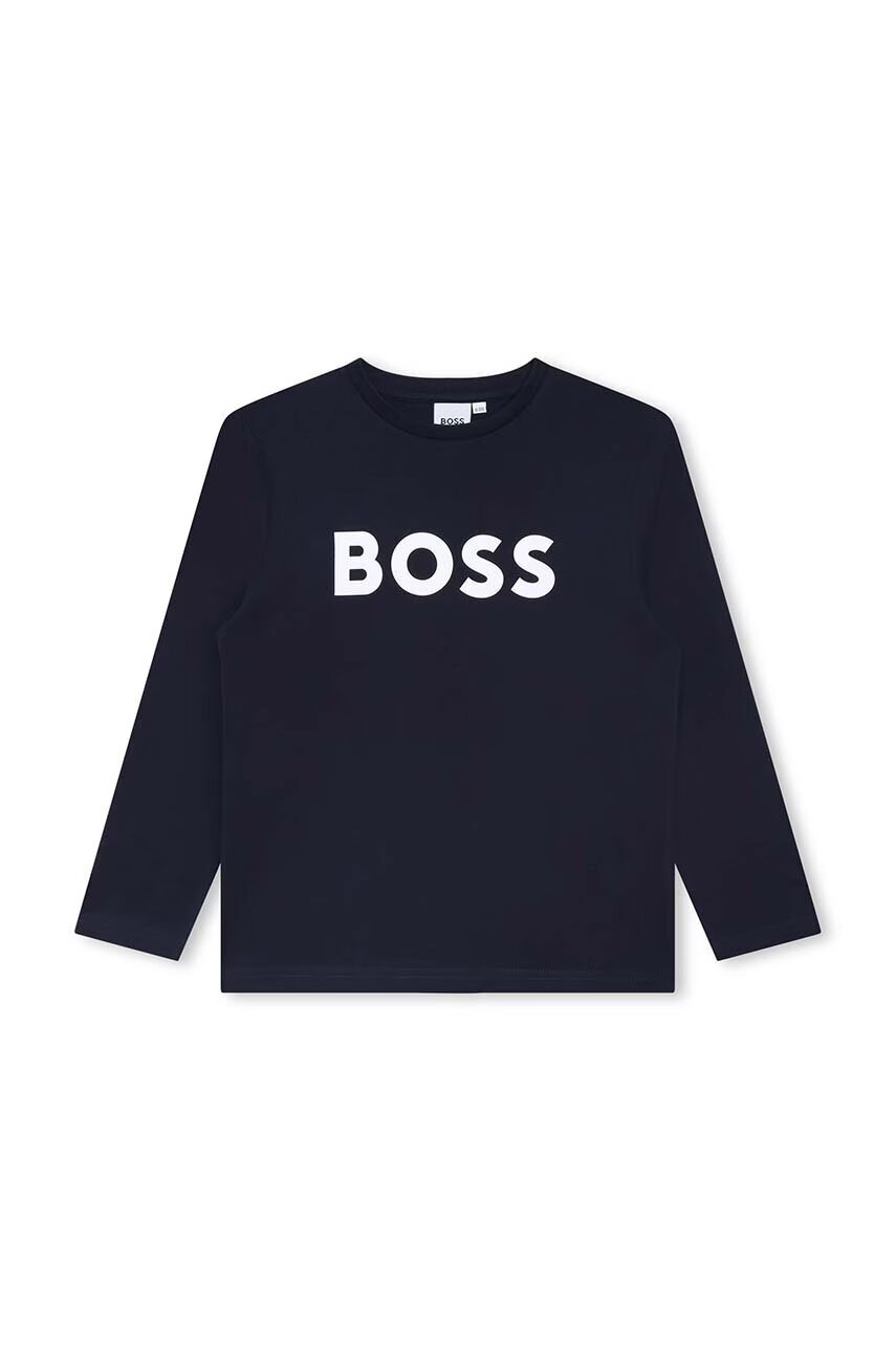 BOSS Детска памучна тениска