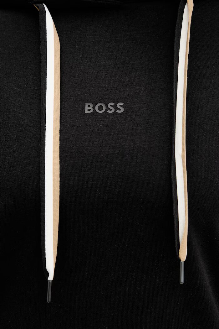 BOSS домашен комплект дамски CP Stripe_Long Set черен 50575927