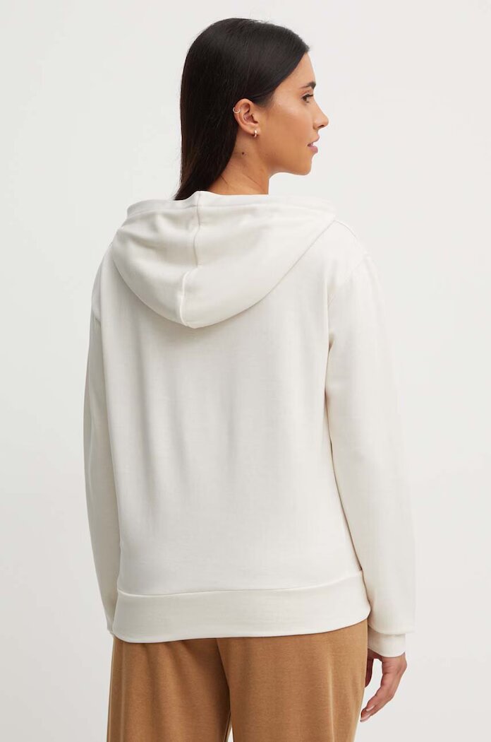 BOSS домашен суичър дамски CP Stripe Hoodie бежов 50524760