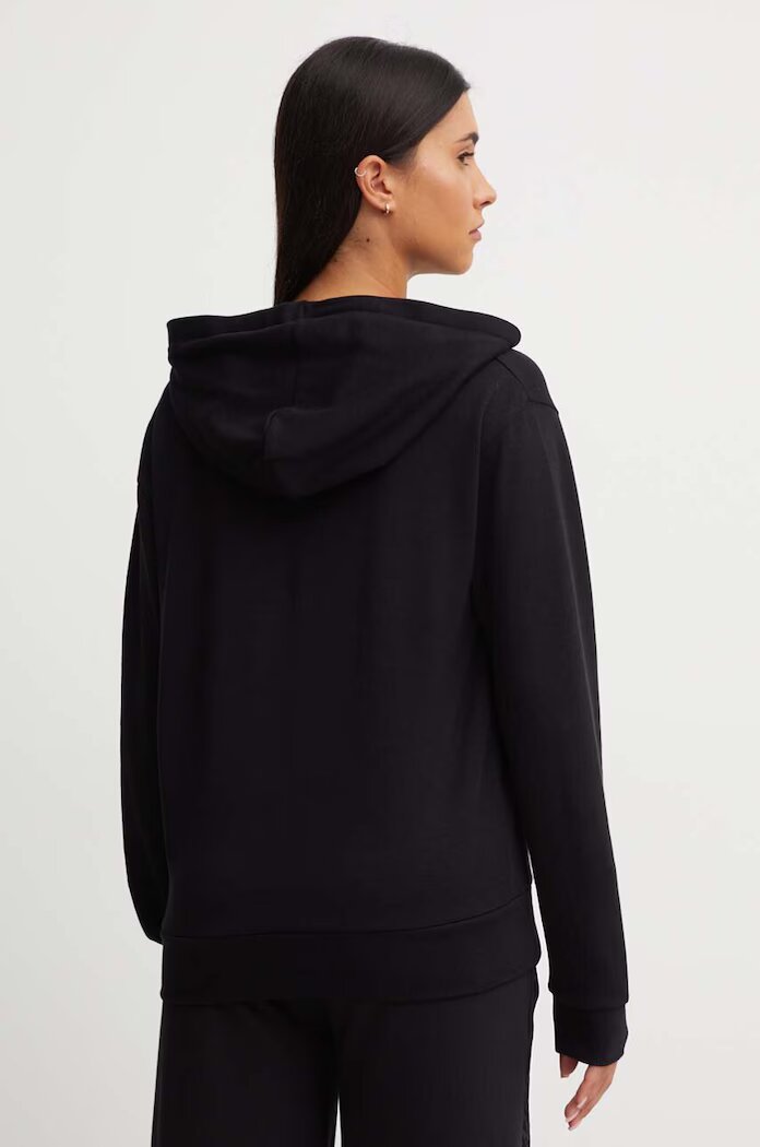 BOSS домашен суичър дамски CP Stripe Hoodie черен 50524760