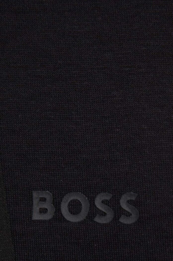 BOSS домашен суичър дамски CP Stripe Hoodie черен 50524760