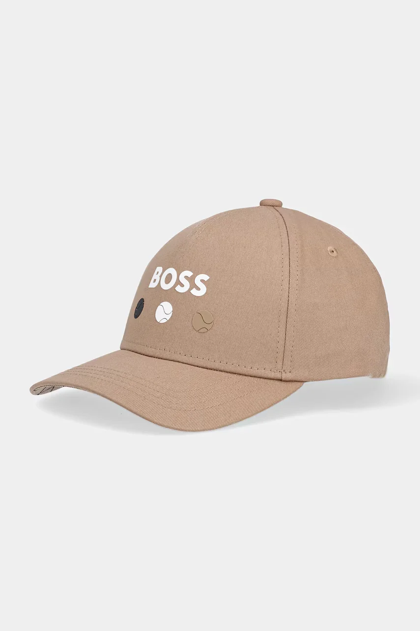 BOSS Green Памучна шапка с козирка