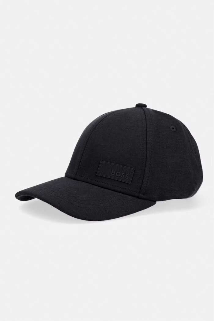 BOSS Green шапка с козирка мъжка от памучна материя Lach-J-BOSS черна 50566608