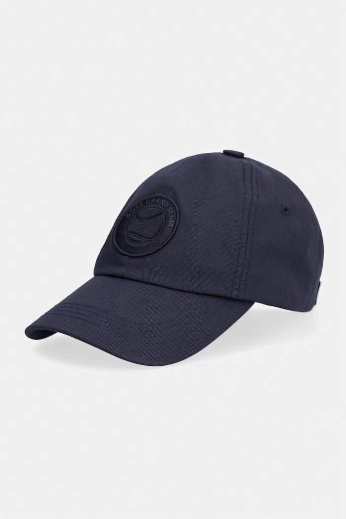 BOSS Green шапка с козирка мъжка от памук Lach-Tennis-Lifestyl тъмносиня 50566255