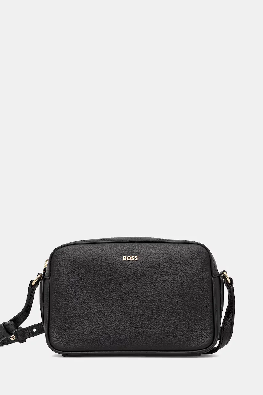 BOSS Кожена чанта Lenah Crossbody