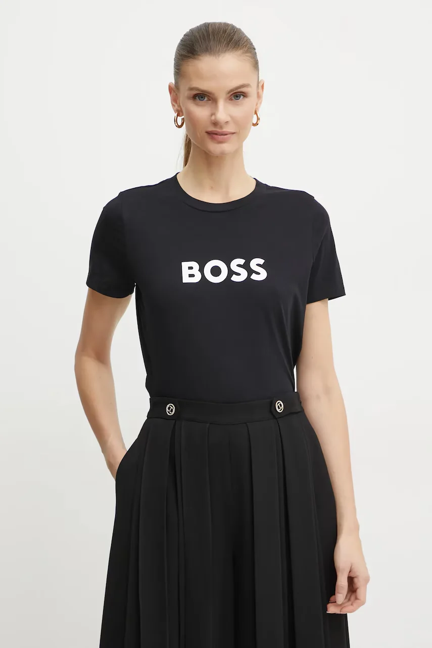 BOSS Orange Памучна тениска C_Elogo_5
