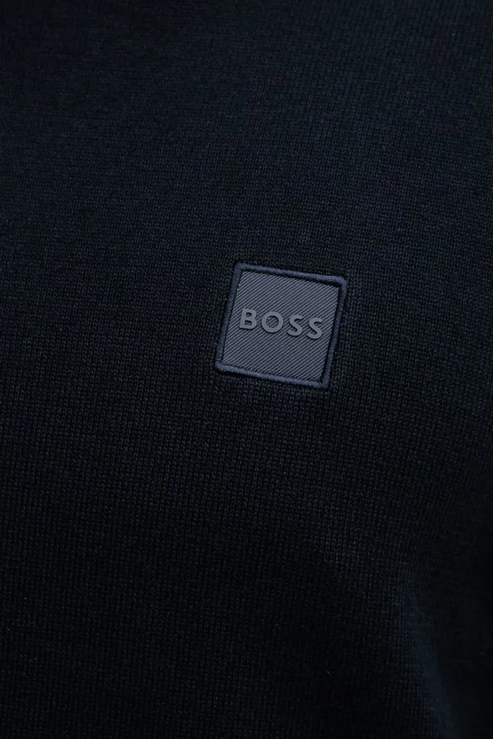 BOSS Orange пуловер мъжки с памук Kanovano_S тъмносин 50527583