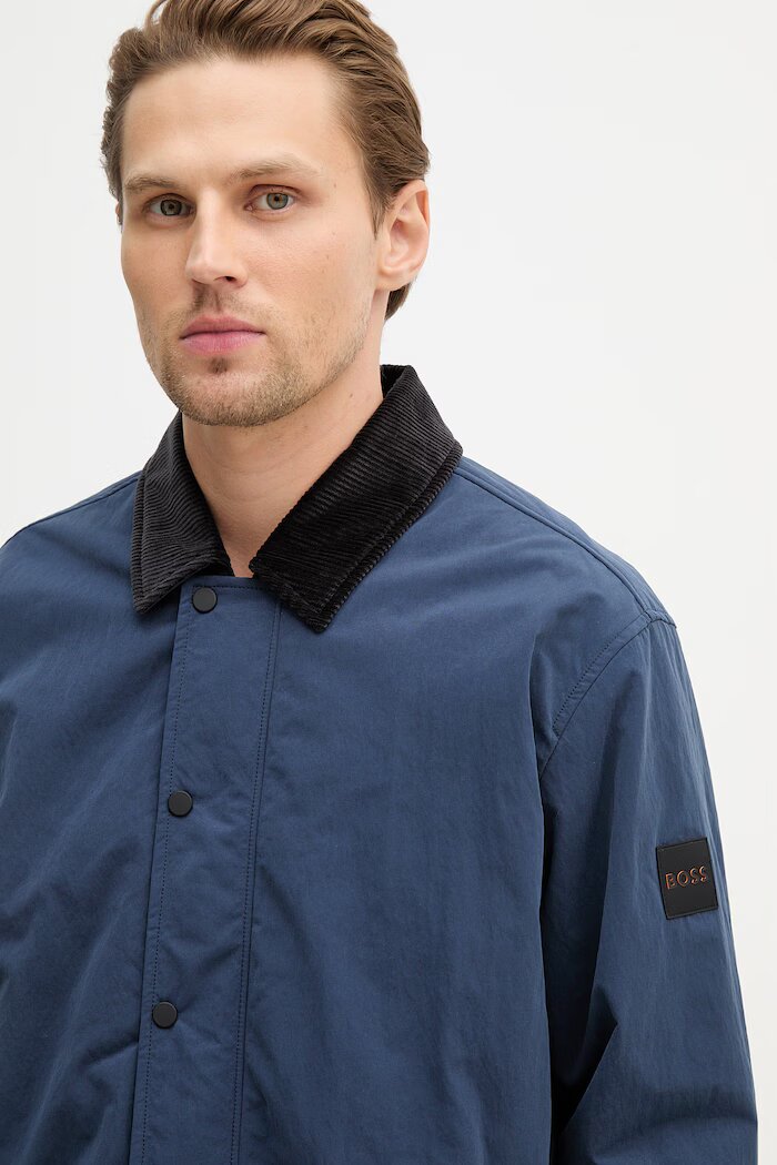 BOSS Orange Яке Leldon-zip_M в тъмносиньо преходен модел 50555367